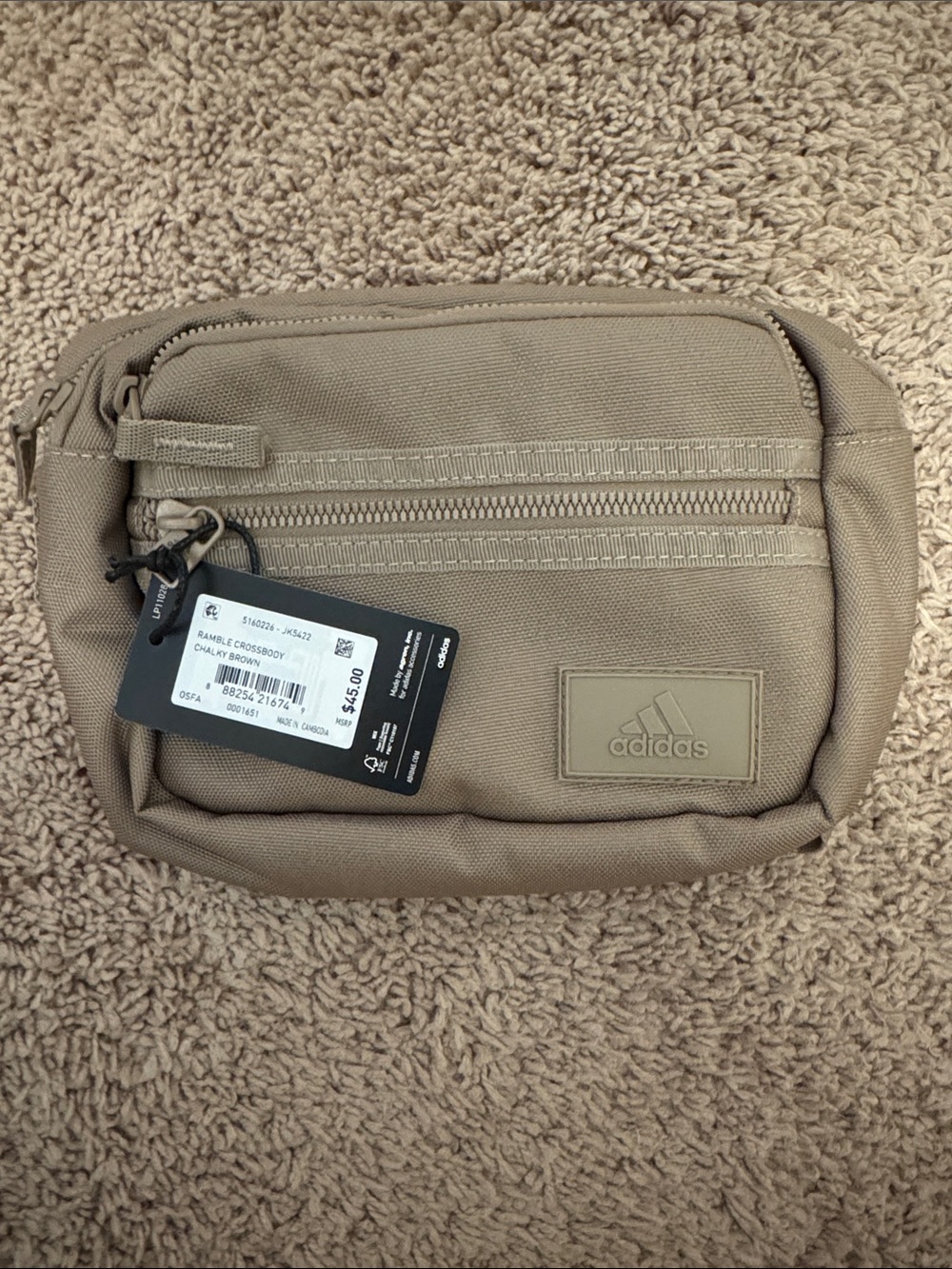Adidas ramble crossbody / chalky brown